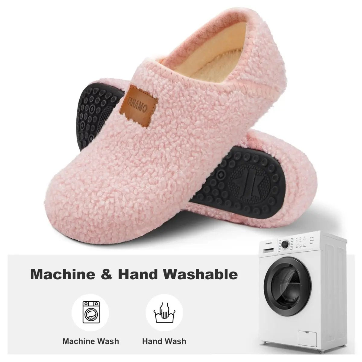 House Slippers for Women Men Indoor Barefoot Slippers Socks Furry Slip on House Shoes Cozy Comfy Slippers for Home Bedroom Travel Yoga - Love Salve